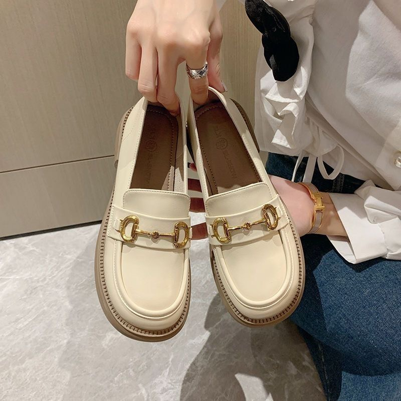 Giày Oxford Khóa Xích Đế 2cm Da Mềm -G061