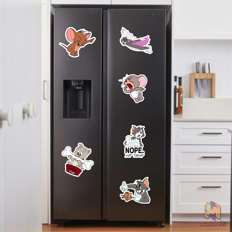 Miếng Dán Stickers In Hình Tom and Jerry