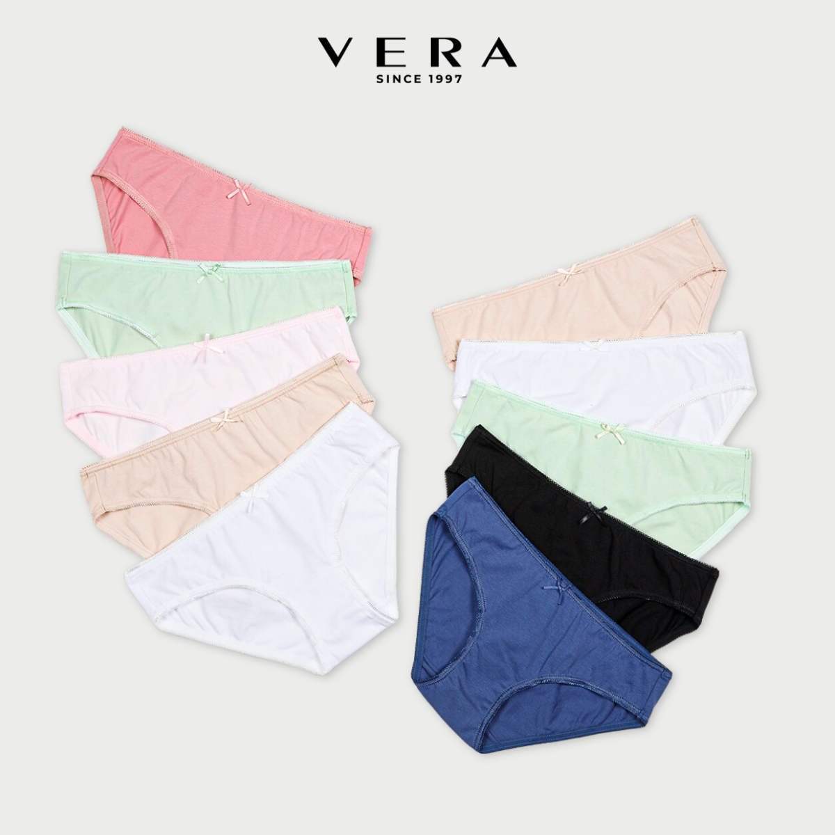 Combo 10 quần lót nữ cotton VERA 7166