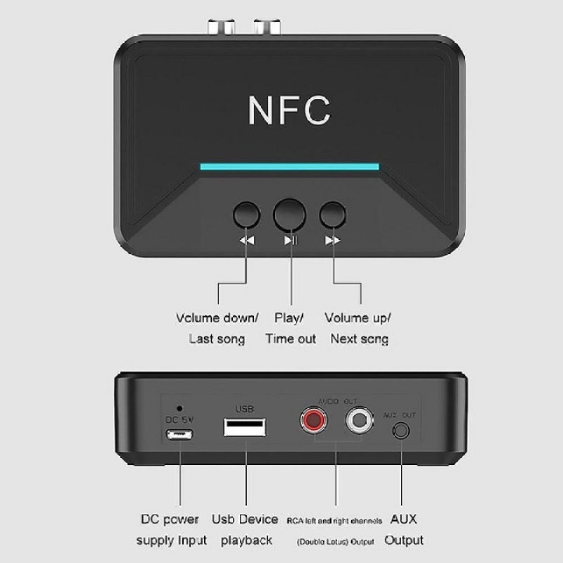 Thiết bị nhận Bluetooth không dây (5.0) BT200 NFC V5.0