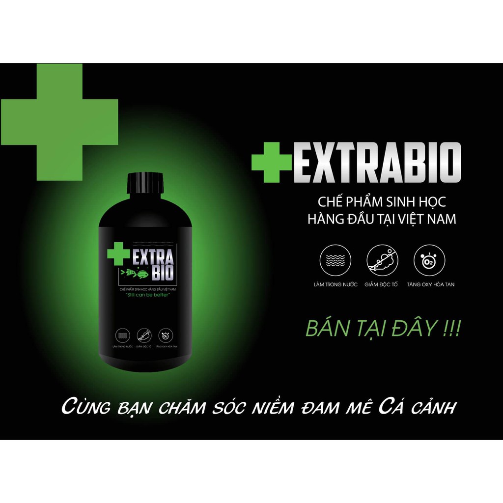 Men vi sinh EXTRA BIO cao cấp cho hồ cá cảnh thuỷ sinh