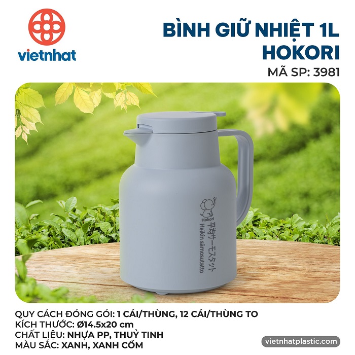 Bình giữ nhiệt Việt Nhật Hokori 1L