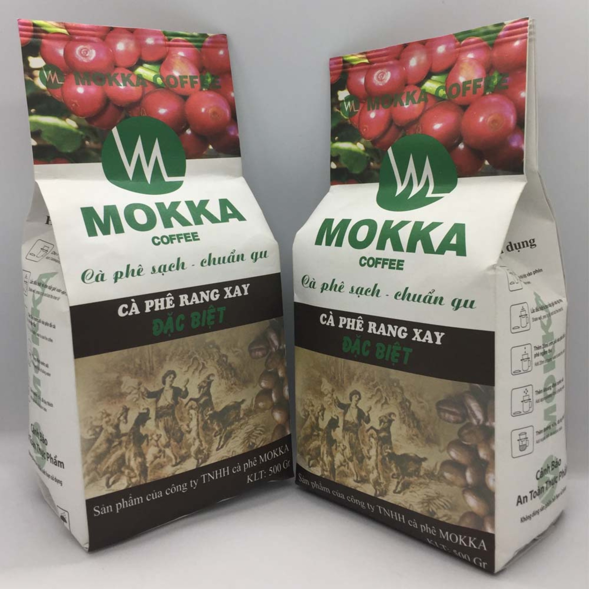 1Kg ( 2 Gói) Cà phê rang xay MOKKA đặc biệt