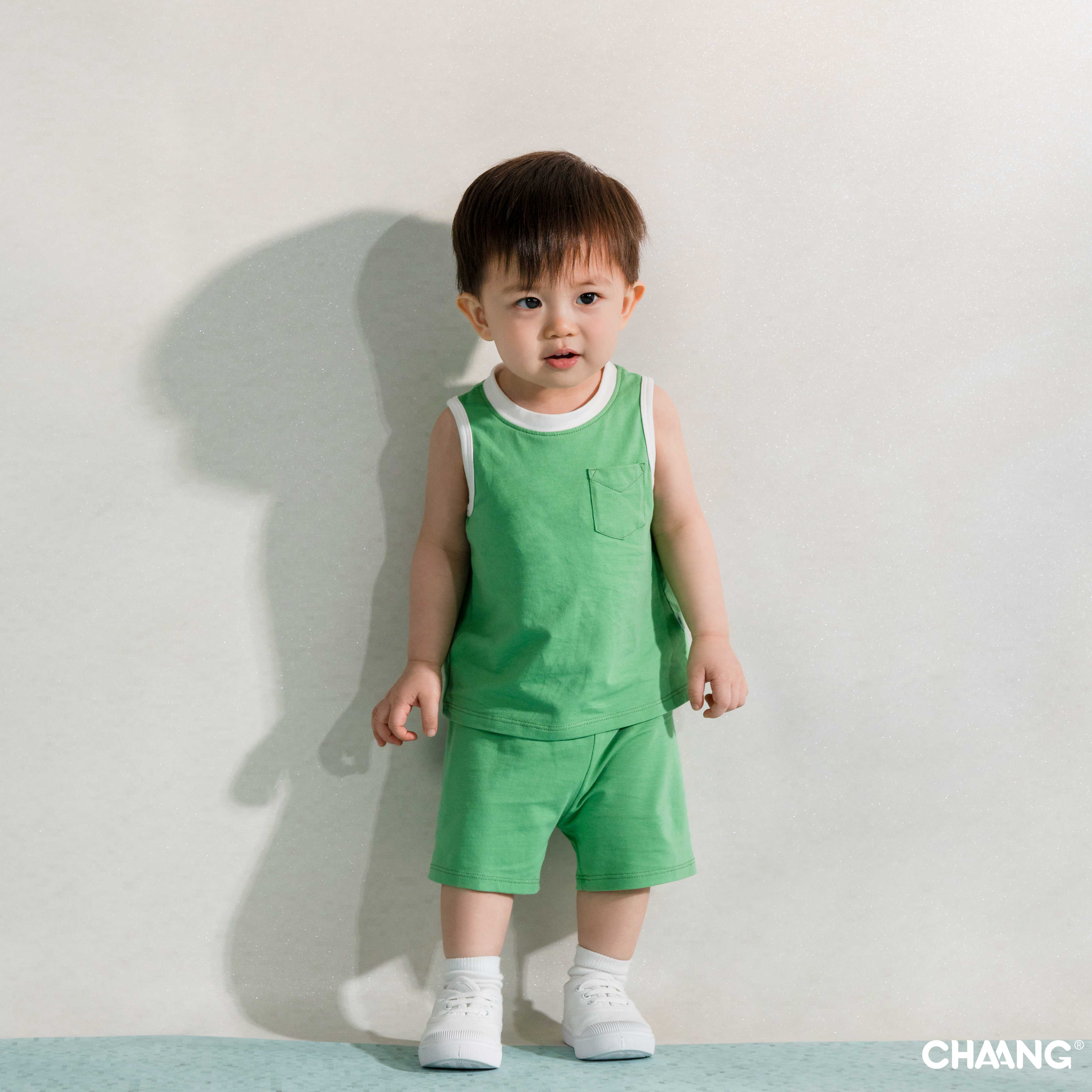 [CHAANG] Bộ quần áo ba lỗ bé trai Olympia Chaang