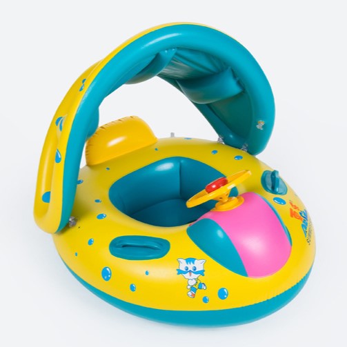 Phao Bơi Xỏ Chân Có Mái Che Cho Bé (Dưới 18KG)