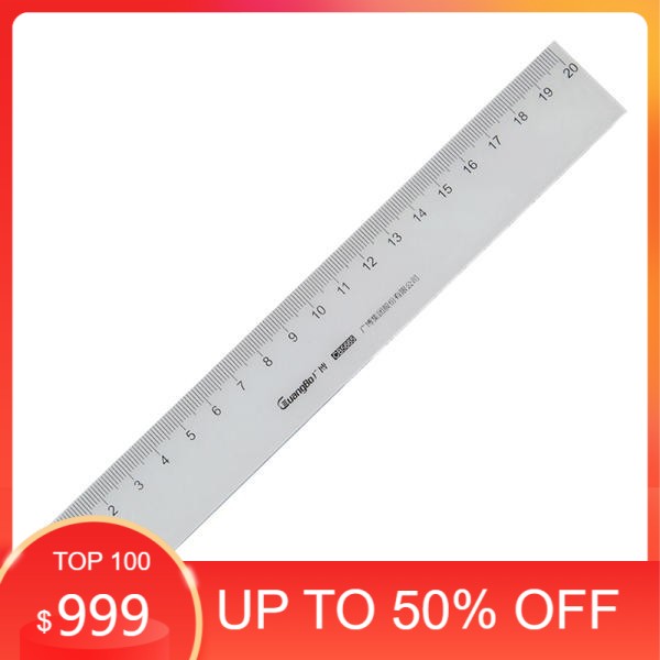 1 cây thước nhựa trong 20cm guangbo cb5665