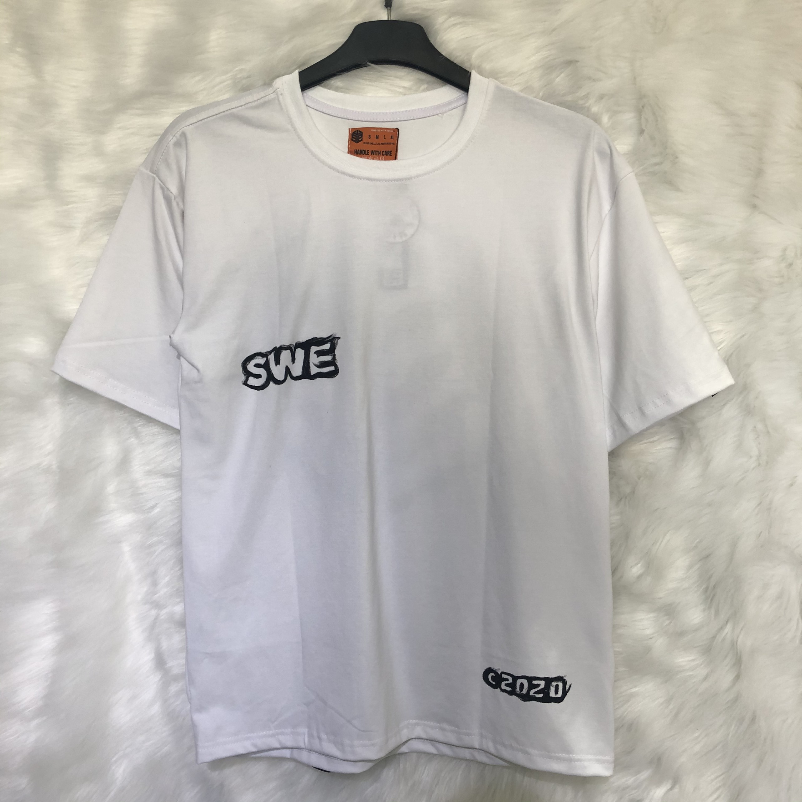 Áo thun smoke tee - white -hot trend - nam nữ - kèm ảnh thật 100% ginstore