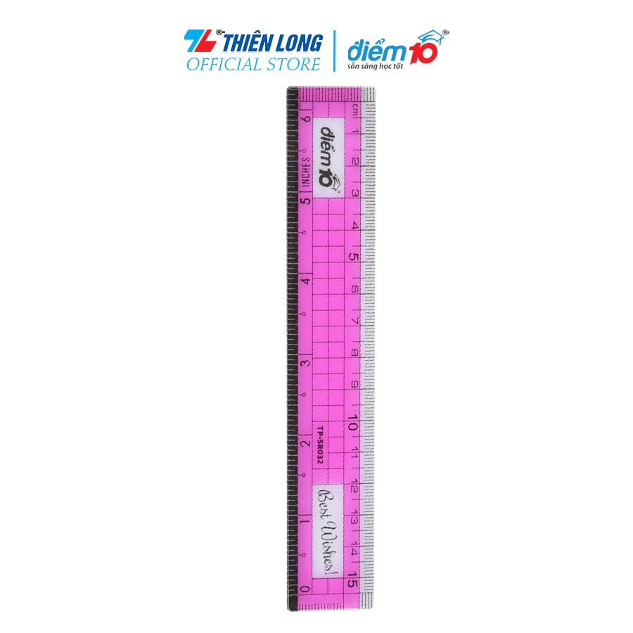 Thước thẳng thiên long điểm 10 tp-sr032 15cm
