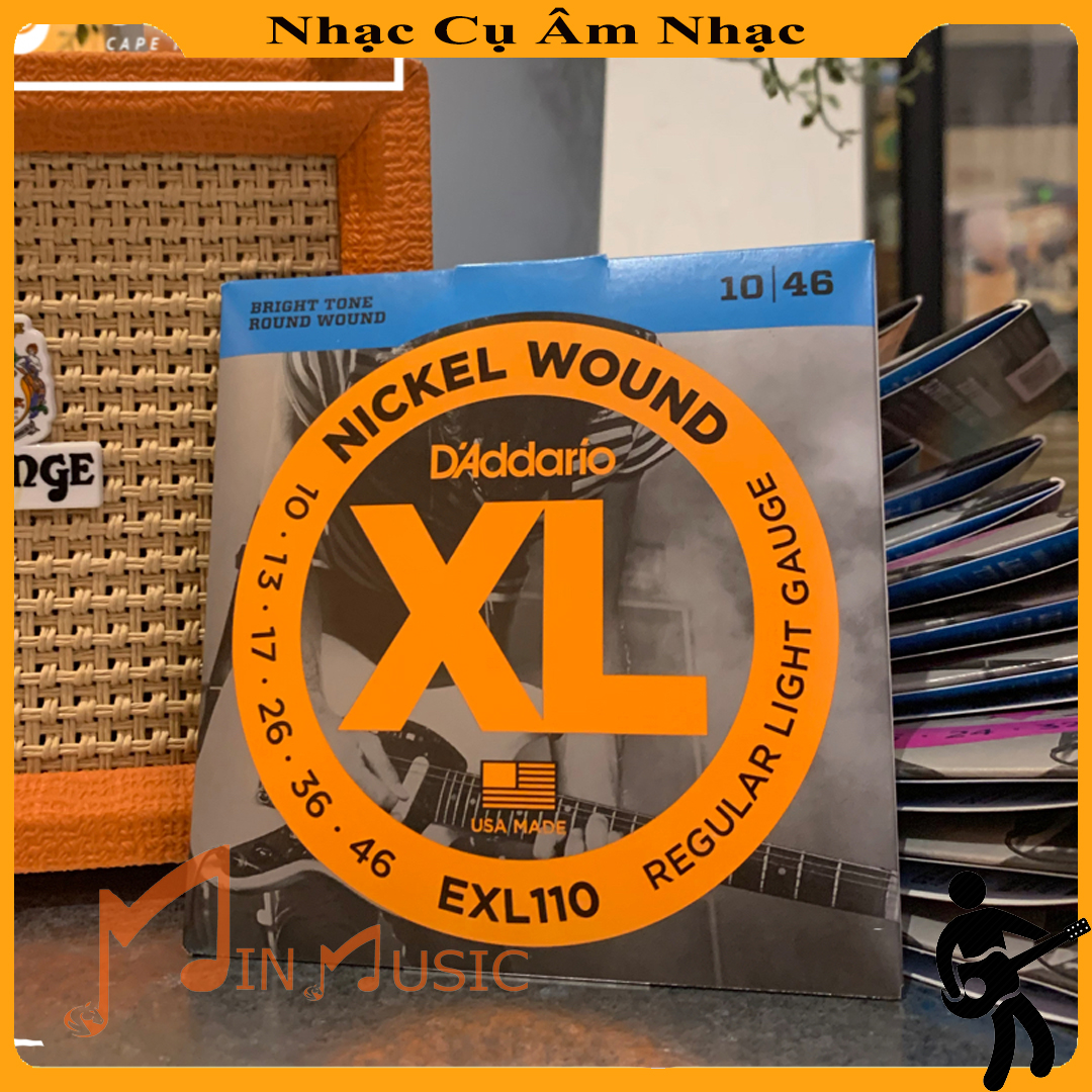 Dây đàn guitar điện , guitar electric (D'Addario EXL110)