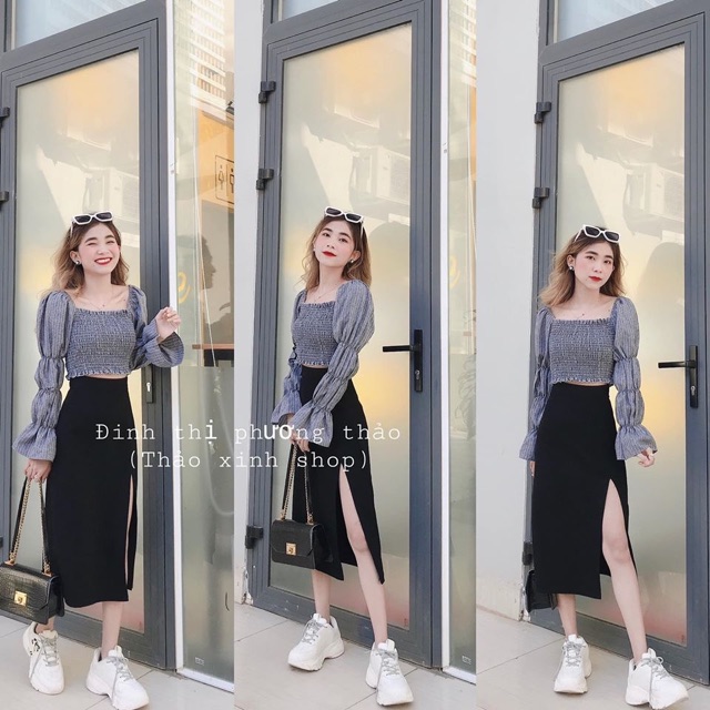 CHÂN VÁY XẺ ĐÙI DÁNG DÀI MS14221 5Fox