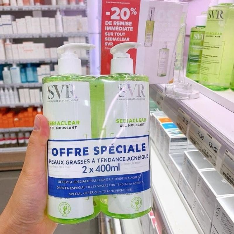 [400ML]SỮA RỬA MẶT SVR SEBIACLEAR GELL