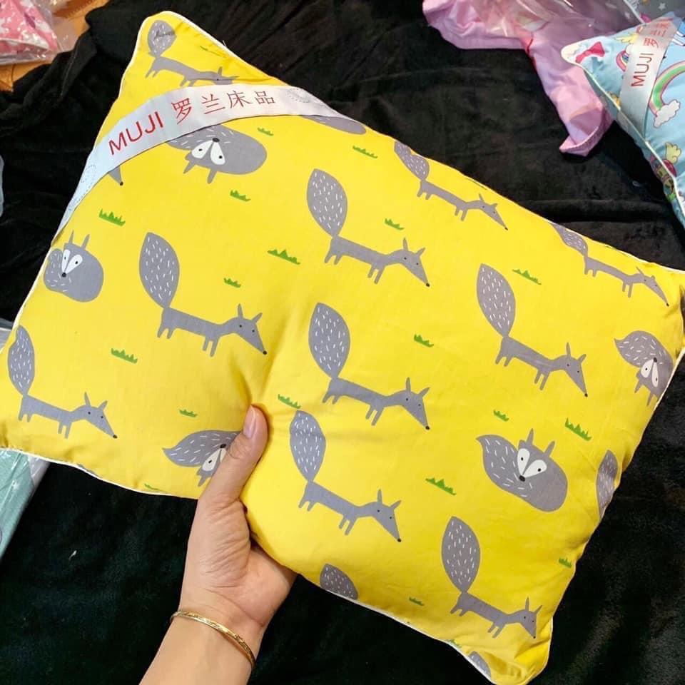 GỐI MUJ CHO TRẺ EM ,SIÊU XINH,SIÊU MỀN GỐI CỰC ÊM (giao màu ngẫu nhiên)