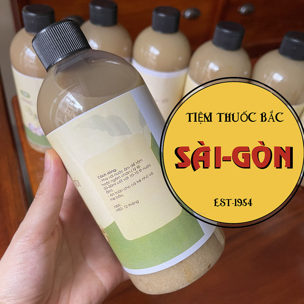 Cốt Gừng Tràm Tỏi Tắm Bé - Chai 600ml