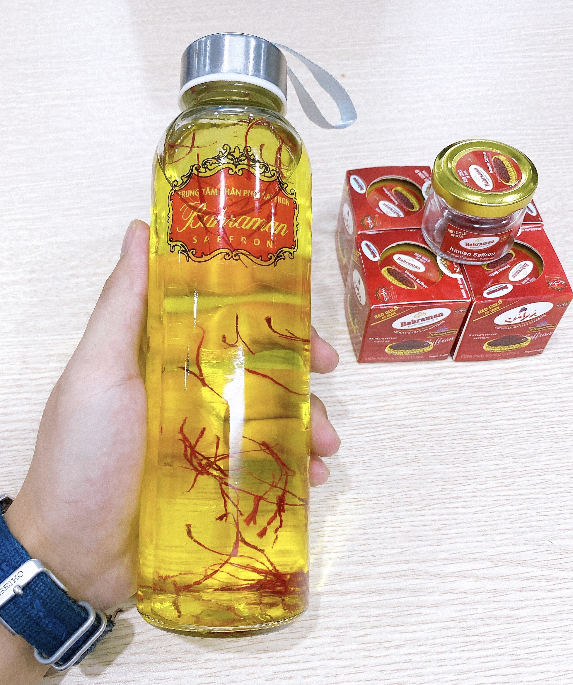 mật ong ngâm ĐTHT SAFFRON
