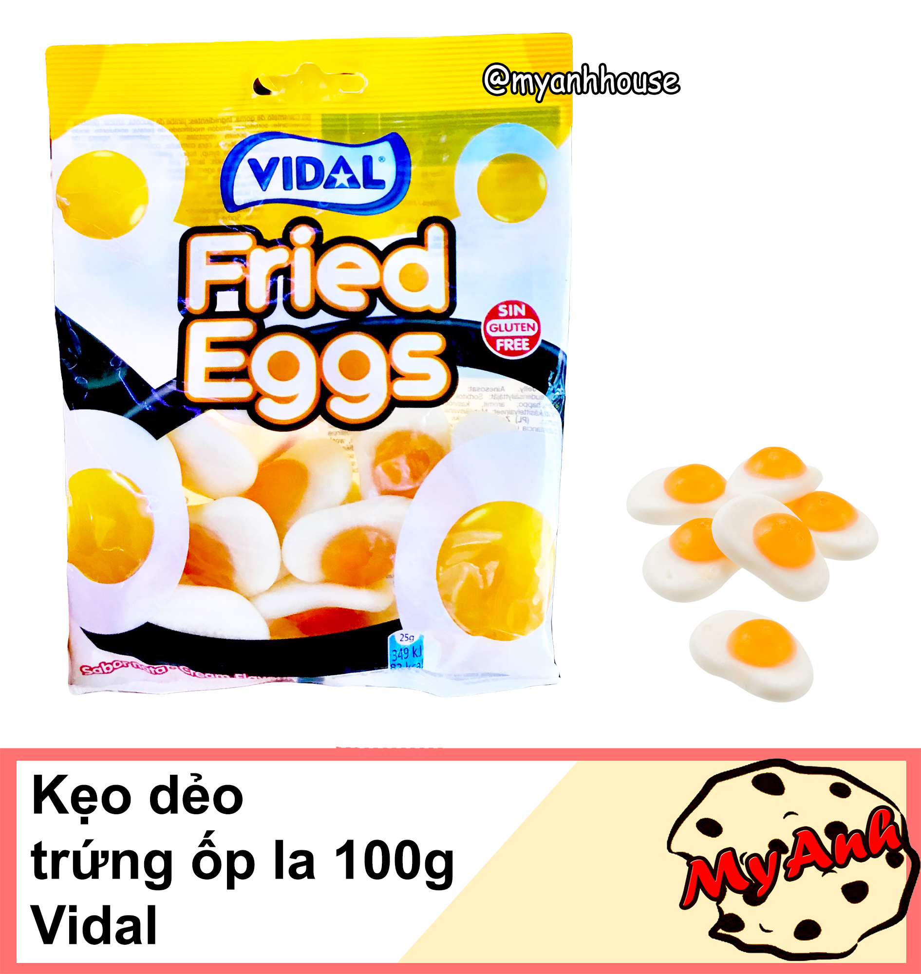 (TRÁI CÂY) KẸO DẺO VIDAL 100G DATE T12/2020
