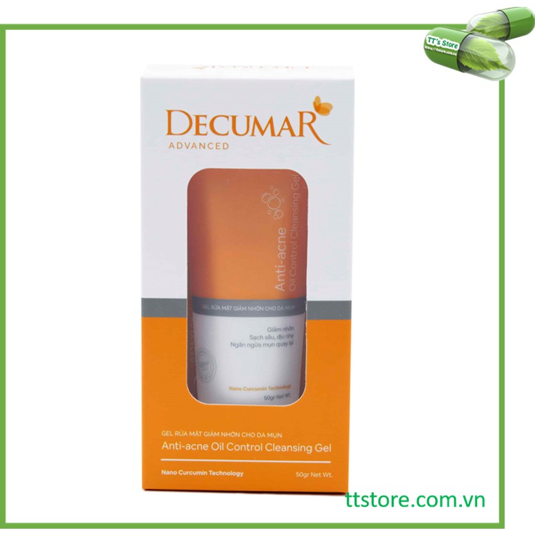 [HCM][New_Decumar Advanced] Gel rửa mặt giảm nhờn ngừa mụn [Sữa rửa mặt decuma clean cleanser]