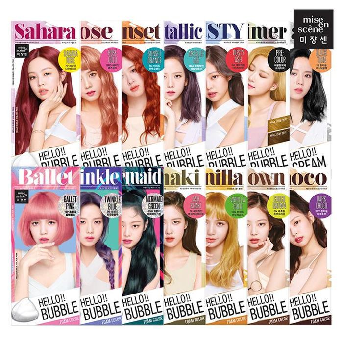 Nhuộm tóc Missen Hello Bubble missence (vỏ mới Blackpink)