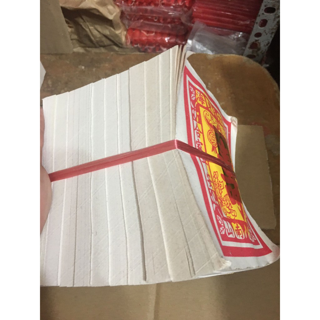 Một Xấp Giấy Chữ Thọ Lớn ( Sầu Cấm Lớn ) 95-100 Tờ Trong Thờ Cúng