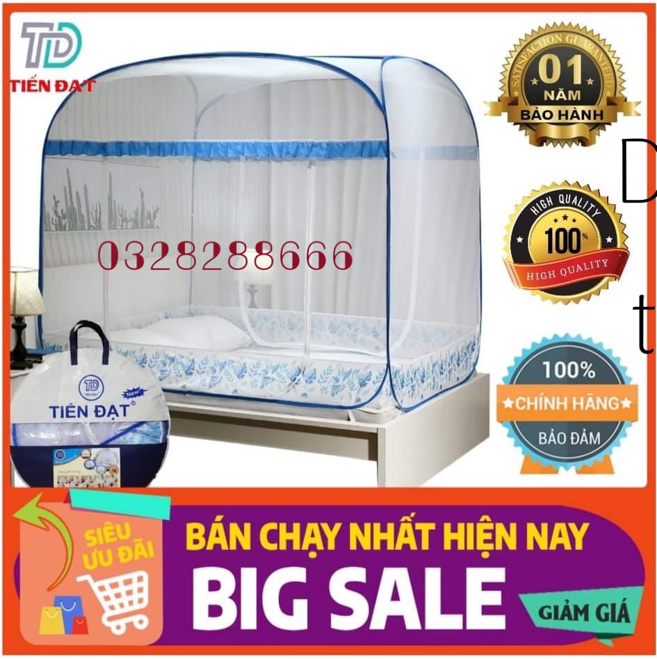 Mùng màn chụp đỉnh vuông cao cấp TIẾN ĐẠT,