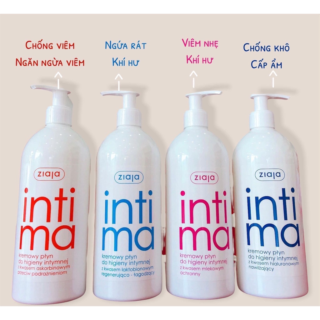 Dung Dịch Vệ Sinh Ziaja Intima Khử Mùi, Làm Sạch Nhẹ Nhàng - 500ml