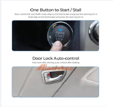 Start stop smartkey ô tô,Auto Smart E-2 - B12V SUV Push Button Start System ,Car Security Alarm, Engine start stop, Keyless Entry , Start stop ô tô ; chìa khóa thông minh xe hơi, Start stop Smartkey