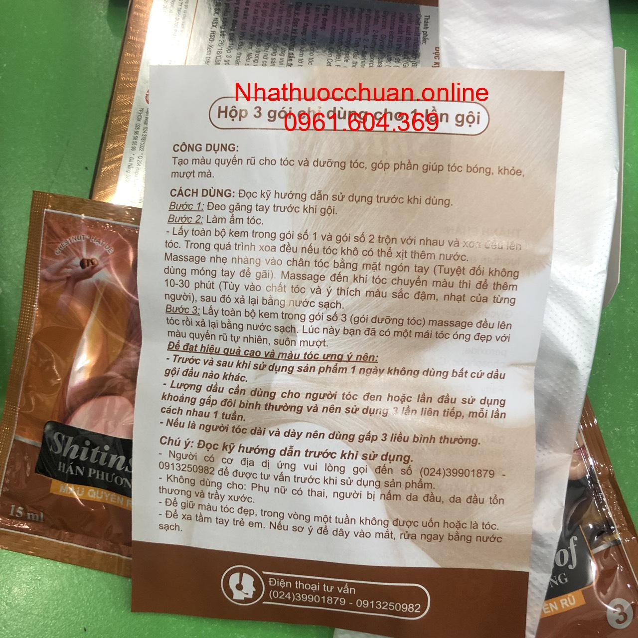 Nhuộm nâu thảo dược Shitinsof