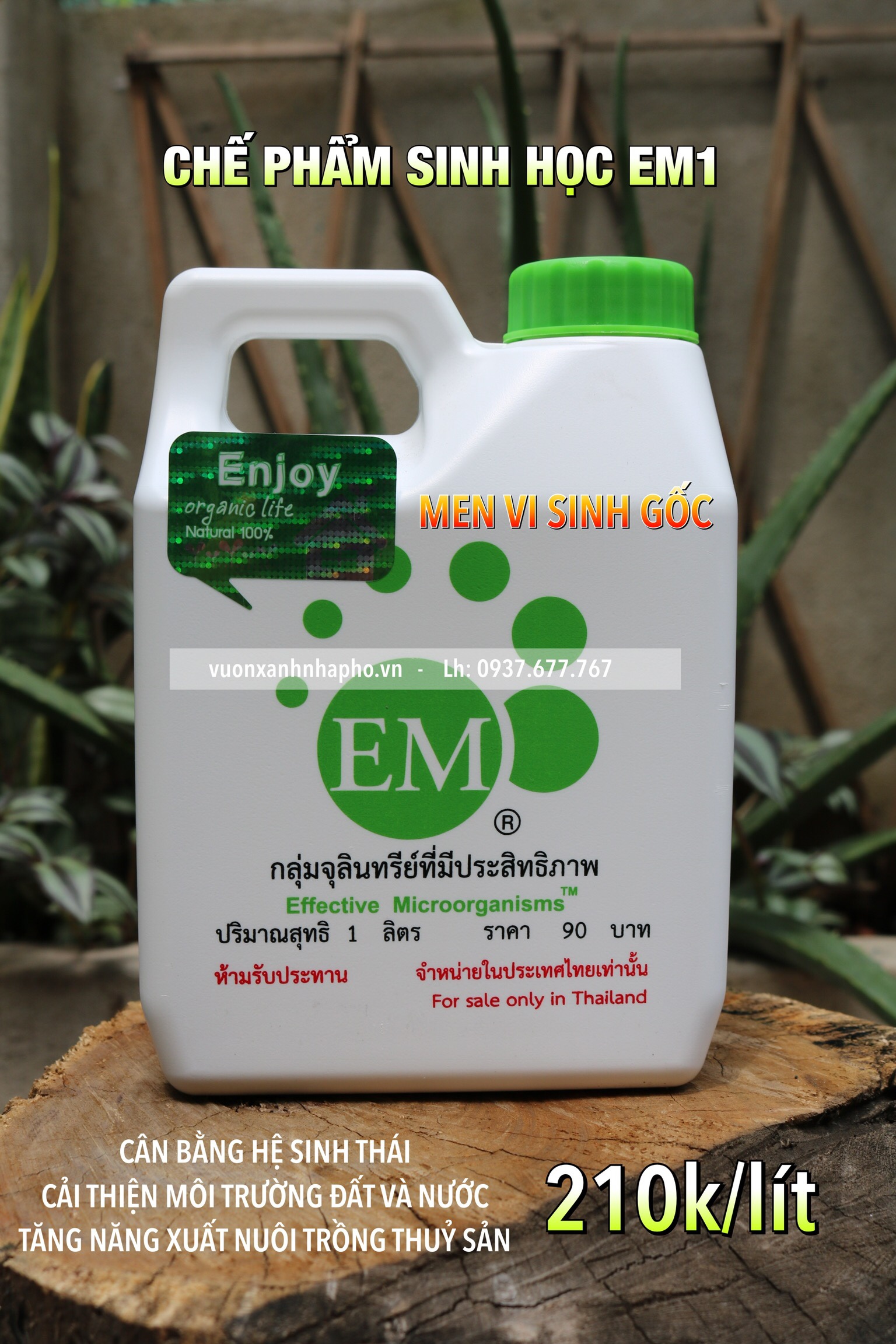 Chế Phẩm Sinh Học EM1 Thái Lan - Bình 1 lít