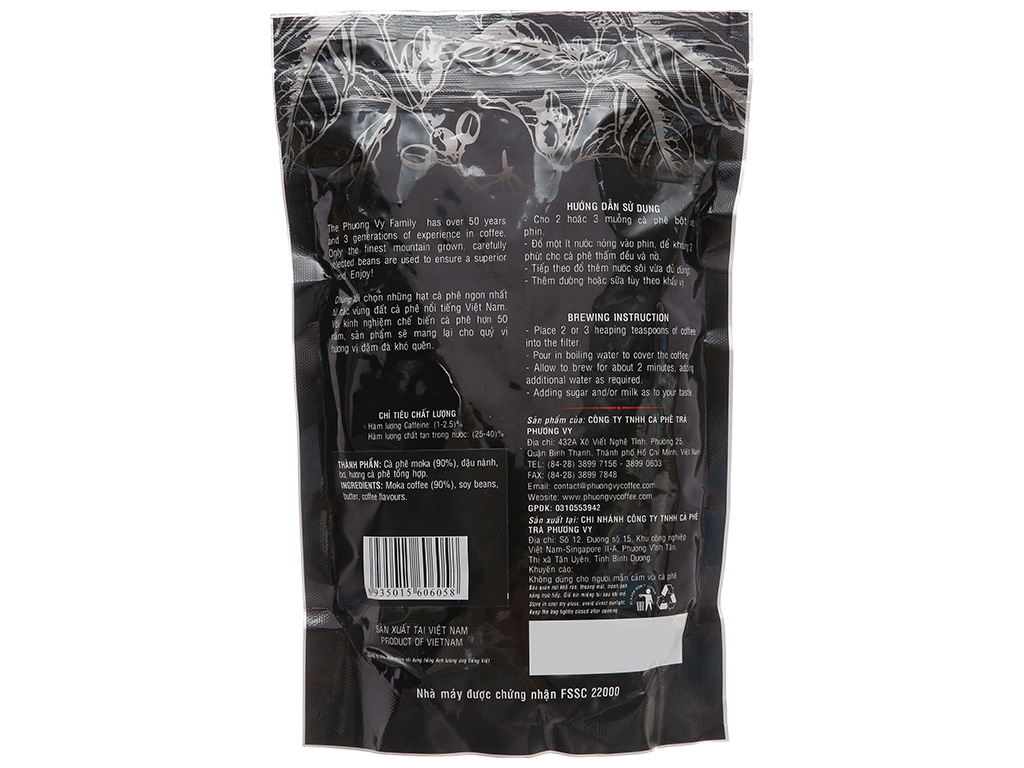 CÀ PHÊ RANG XAY PHƯƠNG VY MOKA GÓI 500GR C