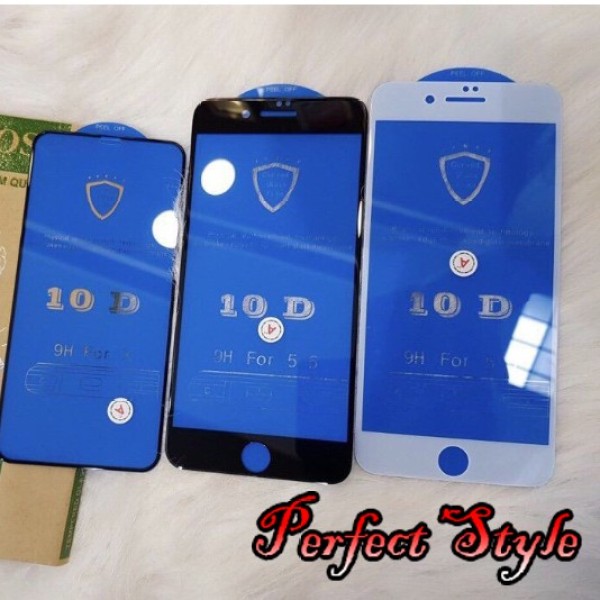 Kính Cường Lực iphone 10d Full Màn Cho Iphone 6 6s 6Plus 7plus 8Plus X xs max xr 11 11pro 11 pro max 12 pro max