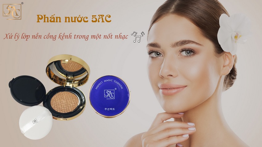 Phấn nước che khuyết điểm kiềm dầu 5AC hàn quốc 15f