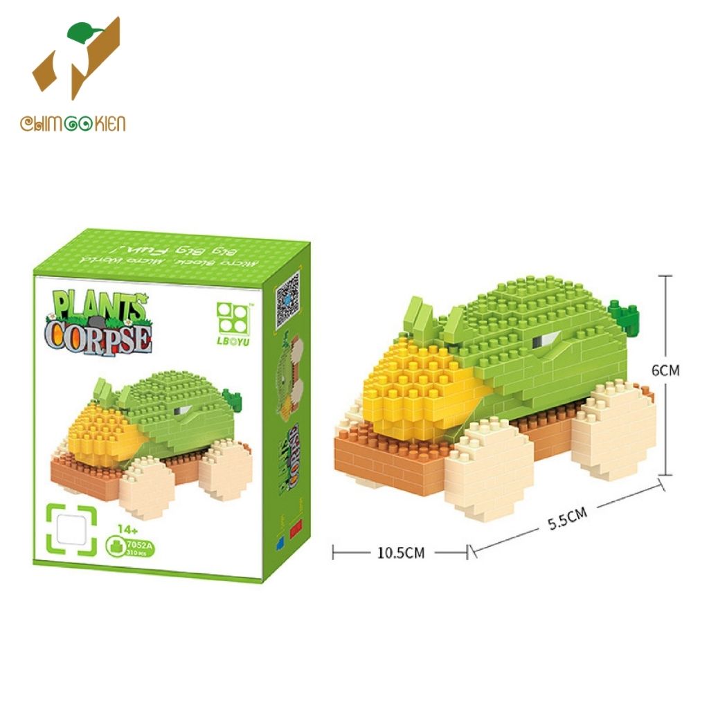 Set toy stacking figure Plants vs Zombies, lego assembles figures Plants vs Zombies gift for baby above 6 years old