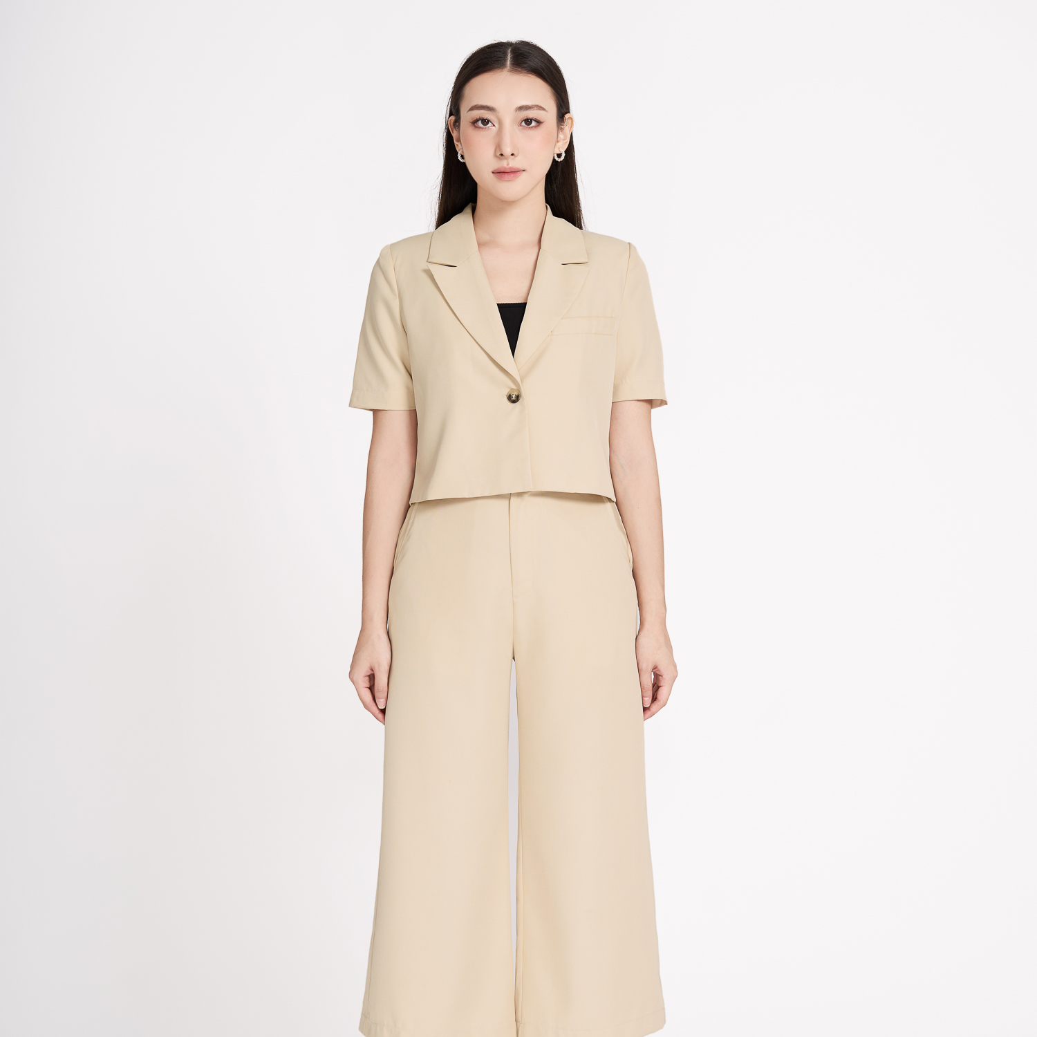 Quần cullote cotton lạnh Maybi