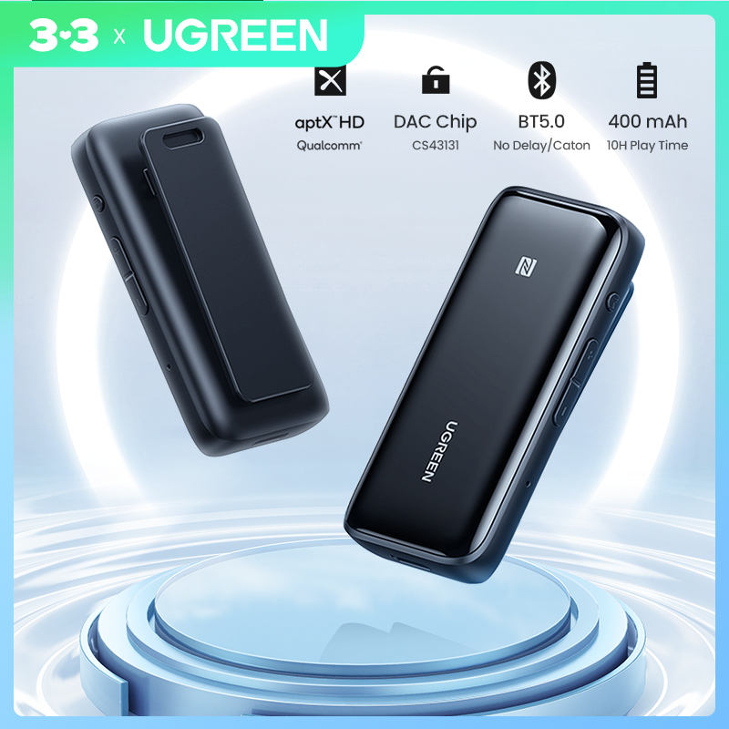 UGREEN Bluetooth 5.0 Receiver USB DAC 3.5mm Wireless Audio Headphone