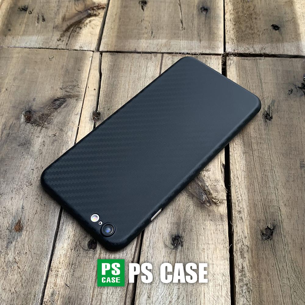 Ốp lưng siêu mỏng, vân carbon dành cho iPhone 6 Plus / iPhone 6S Plus - Màu đen - PS Case Phân Phối