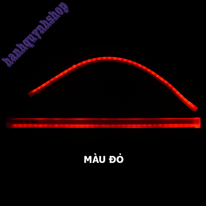 Bộ Led Dây Độ Mí Ngoài Đèn Pha Ô Tô 2 IN 1 45cm Xi Nhan Vàng Chạy Đuổi