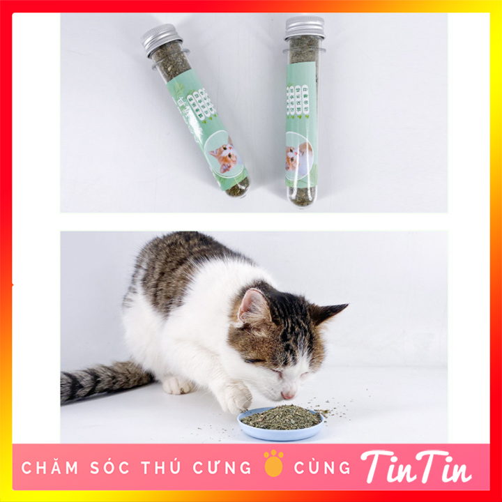 Cỏ Mèo Bạc Hà Catnip Khô - Ống 50 gram