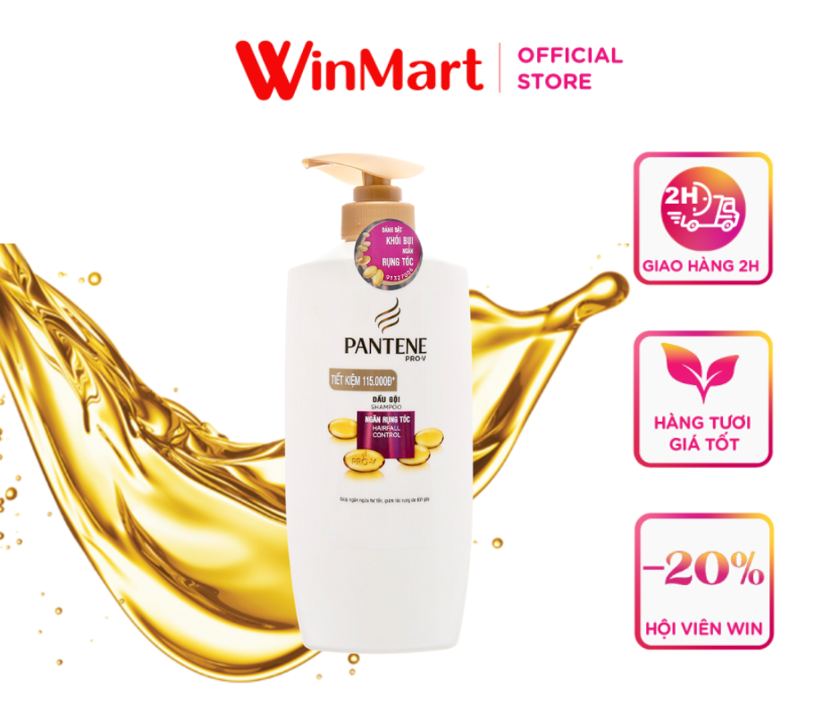 [Siêu thị WinMart] - Dầu gội Pantene Pro-V dưỡng chất ngăn rụng tóc 650g