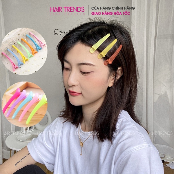 [Sét 2 kẹp] Kẹp mỏ vịt chia tóckẹp tóc kiểu dáng Hàn Quốc cố định hỗ trợ tạo kiểu tóc chuyên nghiệp nhập khẩu