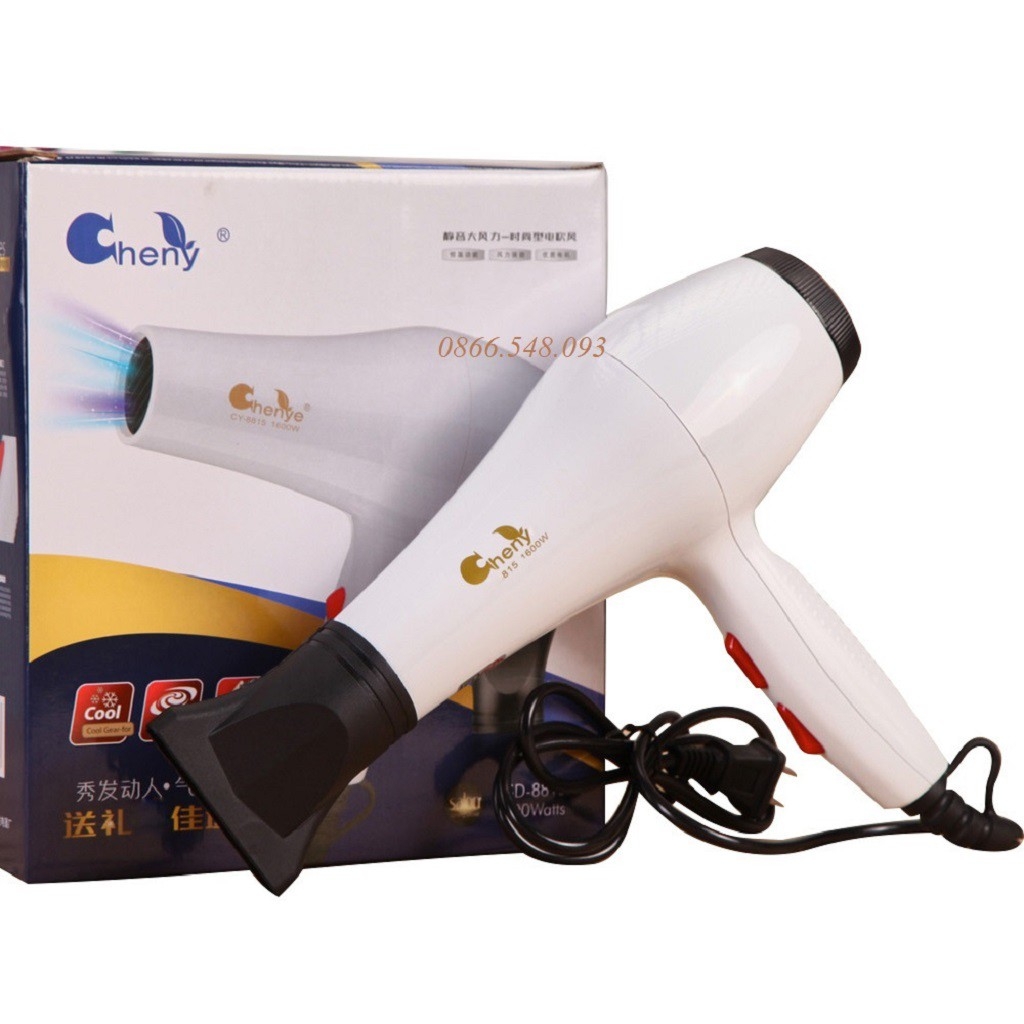 Máy sấy tóc 2 chiều công suất chuẩn 1600W Sấy siêu mạnh