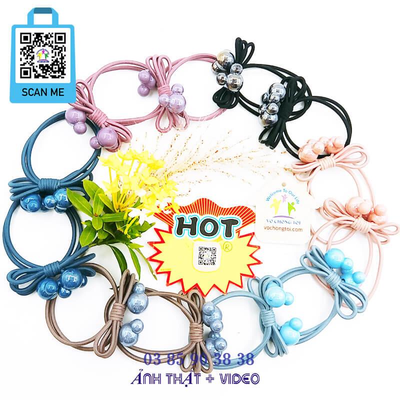 Dây buộc tóc nữ, đồ cột tóc cho bé gái, dây chun phụ kiện nữ Hàn Quốc, dây thun chuột con xinh xắn - thương hiệu Vợ Chồng Tôi