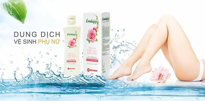 Dung dịch vệ sinh phụ nữ Emhappy (Hương Hoa Quỳnh) chai 120ml