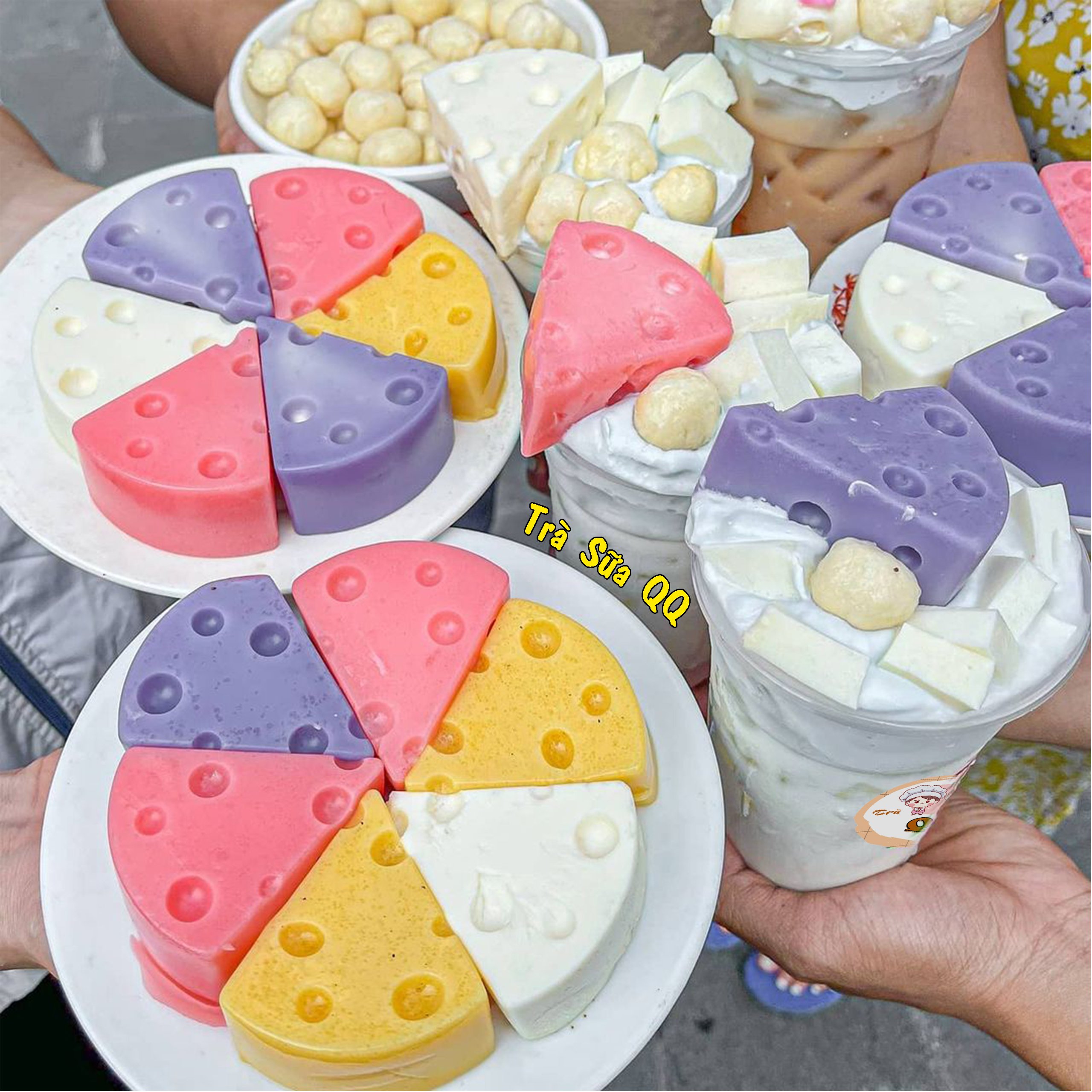 BỘT LÀM PUDDING TRỨNG, KHOAI MÔN, DÂU, SOCOLA, MATCHA - TOPPING TRÀ SỮA