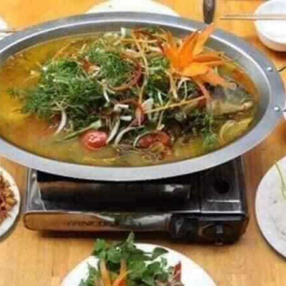 Khay cá chép om dưa inox
