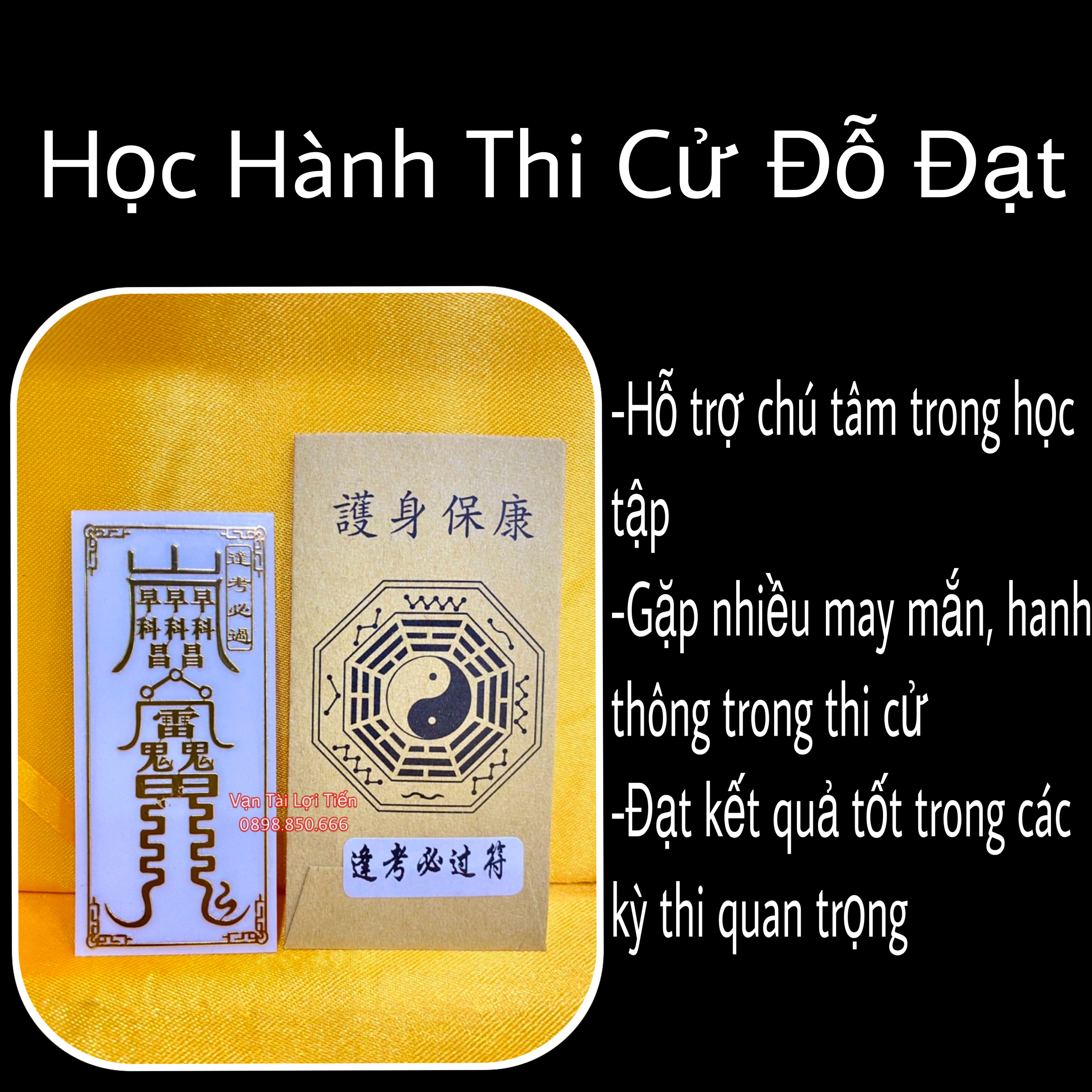 [HCM]Linh phù học hành thi cử đỗ đạt
