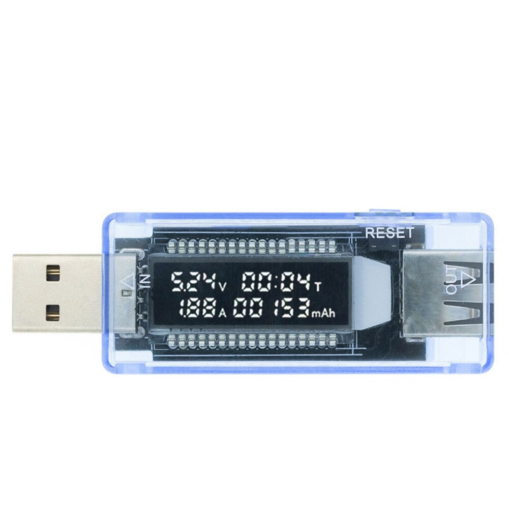 NAYA Máy đo điện áp hiện tại USB kỹ thuật số Máy đo điện áp sạc Ampe kế Máy dò điện thoại