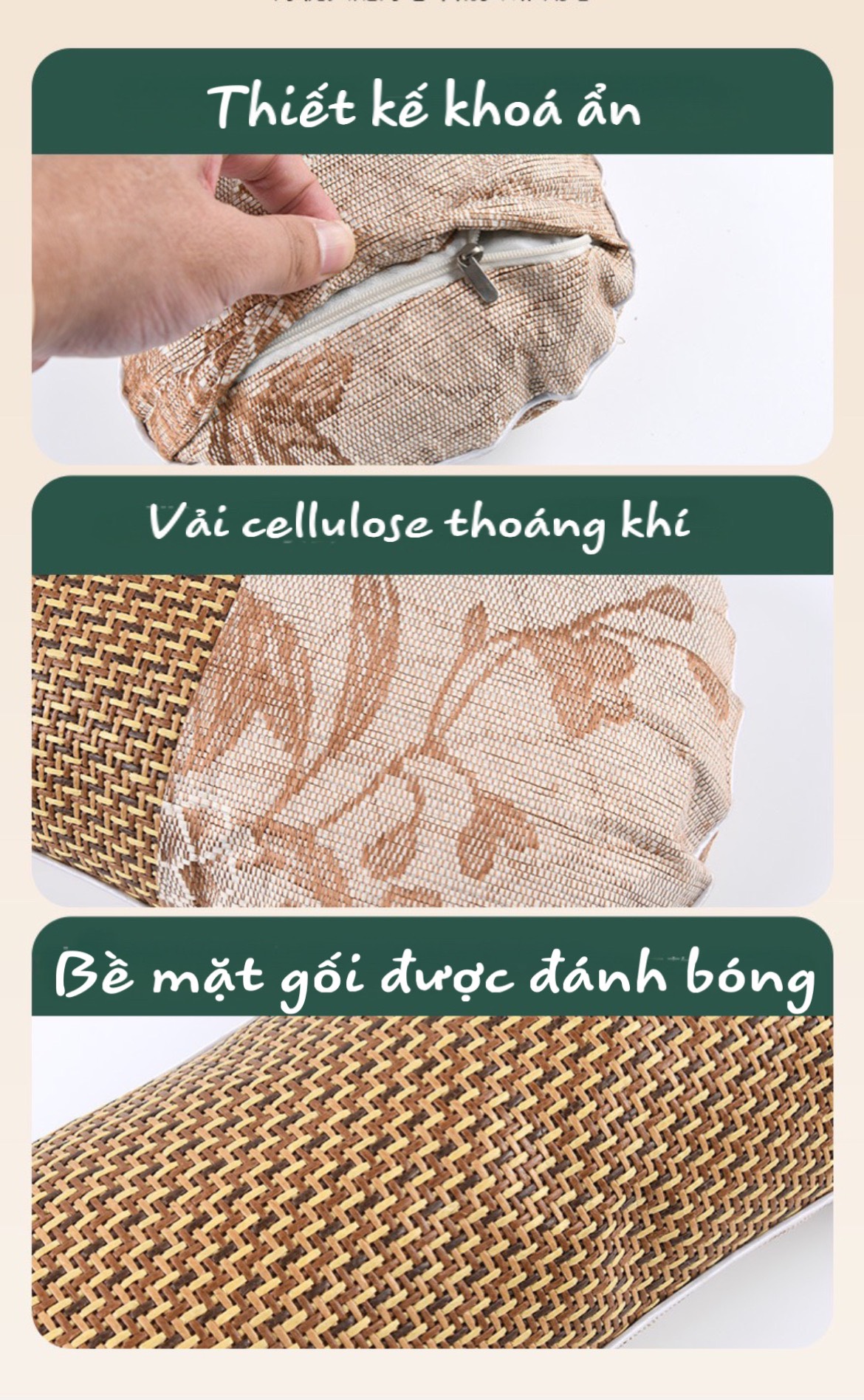 Gối Ngải Cứu Khô Thảo Mộc Công Thái Học