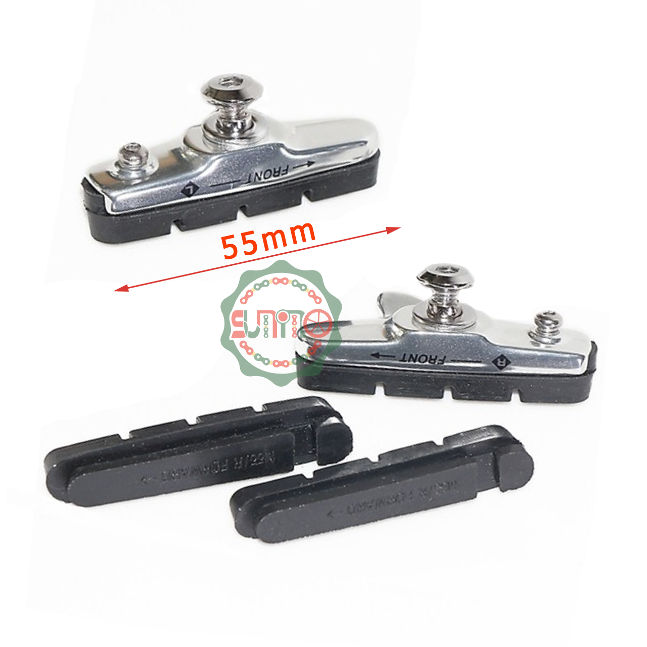 Gôm thắng - Má phanh xe đạp SHUANGJIE brake pads đế cao su
