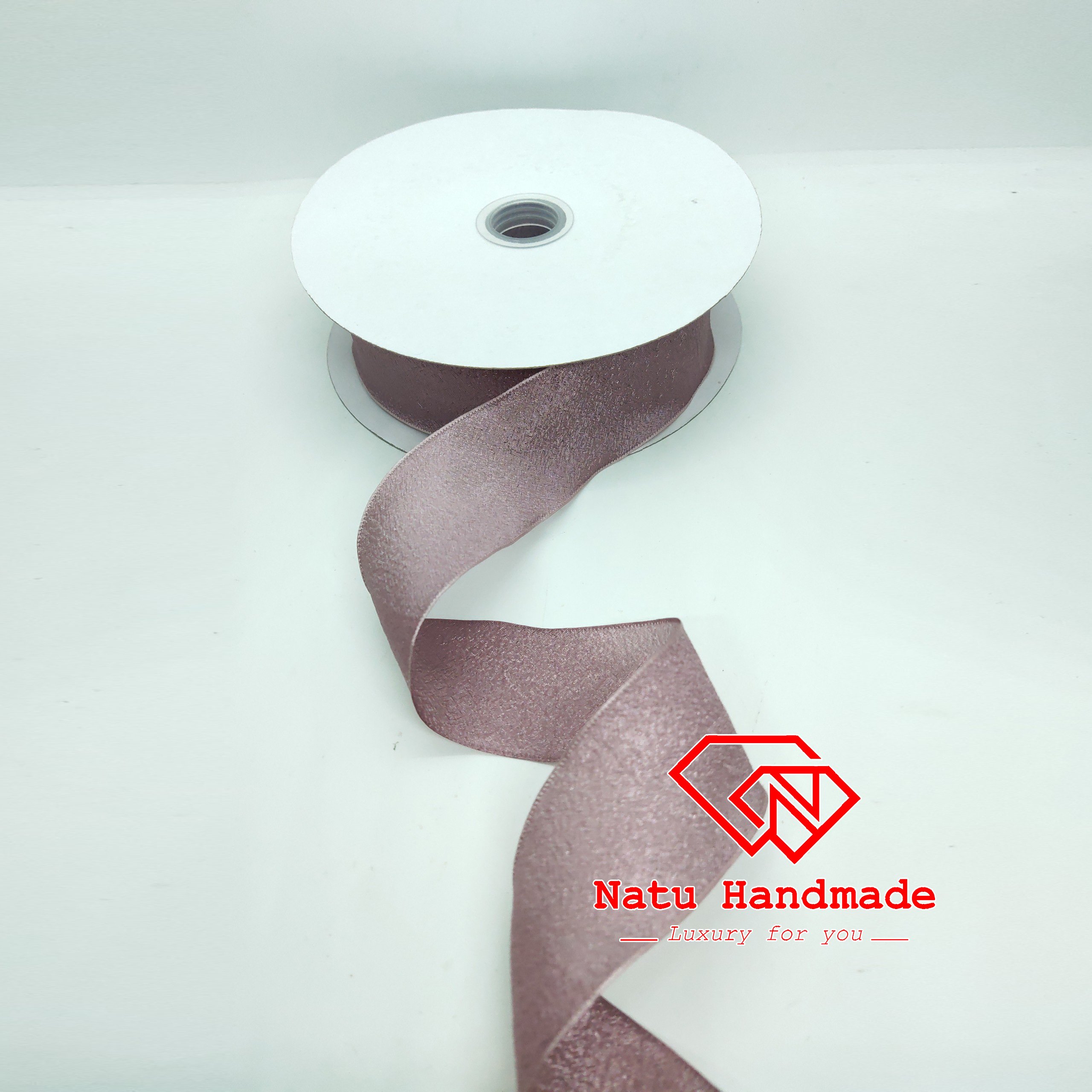 RUY BĂNG LỤA NHĂN CAO CẤP 3,8cm - 1M