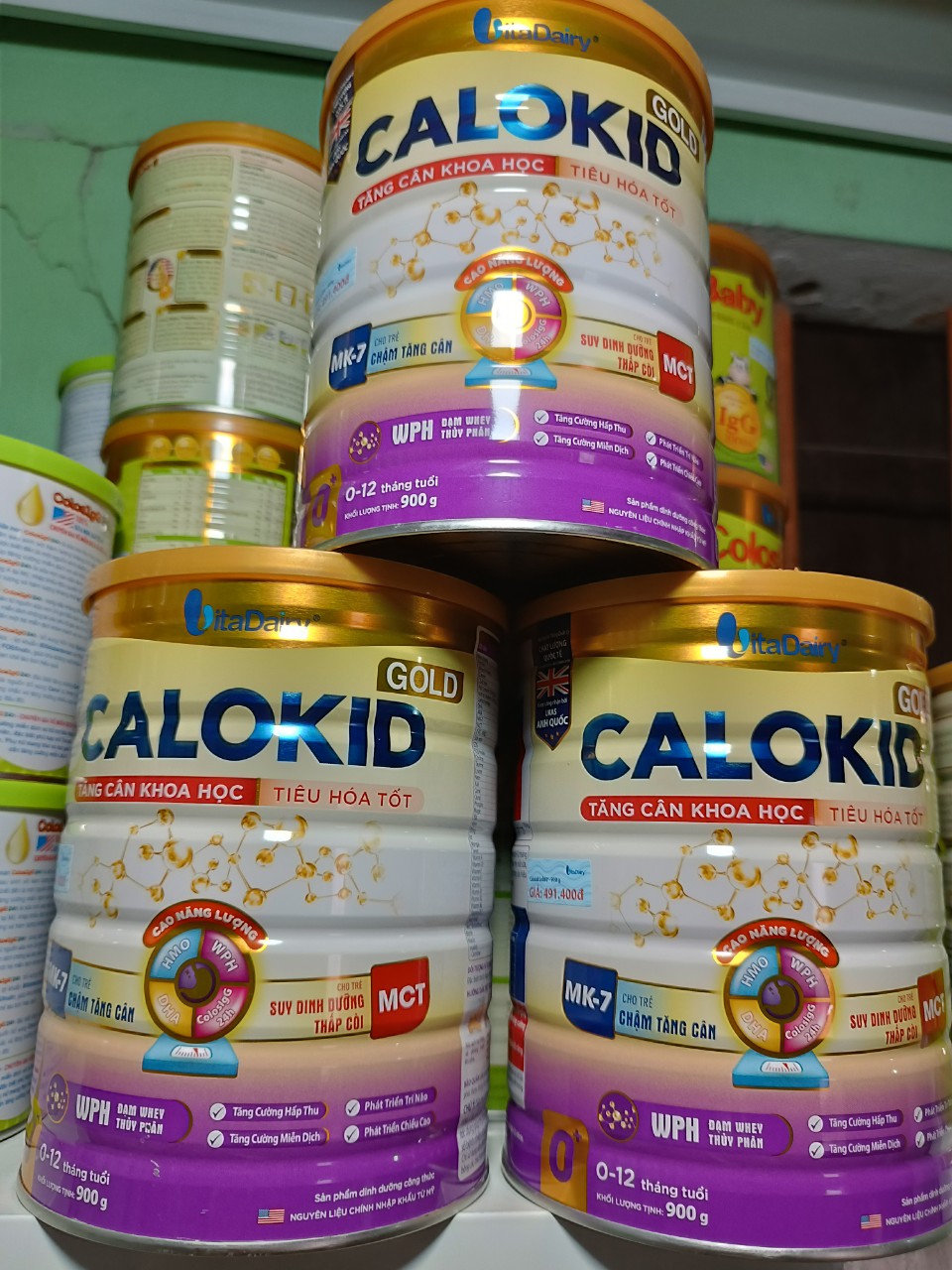 Sữa bột Calokid Gold 0+ 900g (0-1 tuổi)