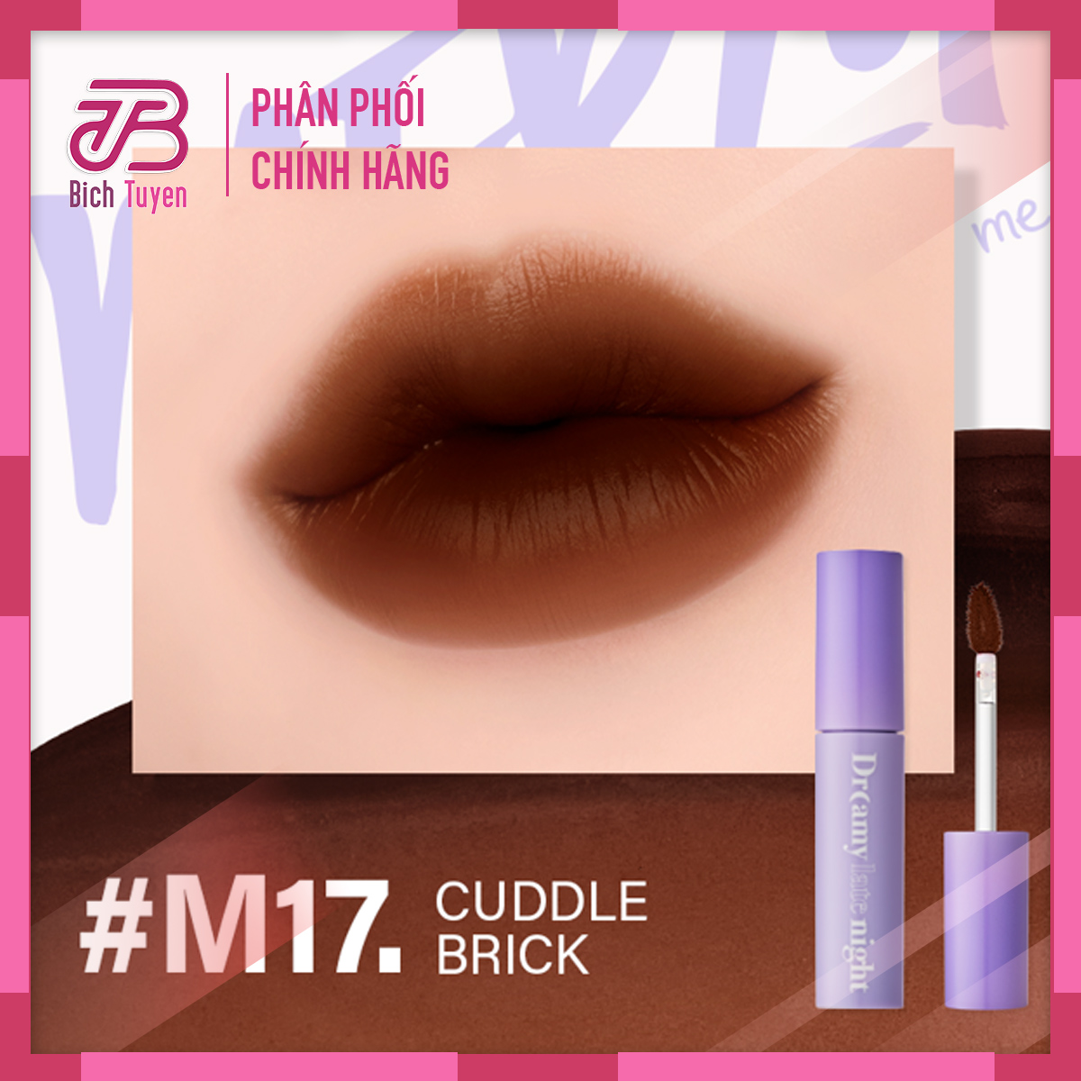 M15 - M16 - M17 Son Kem Lì Merzy Dreamy Late Night Mellow Tint - Phiên bản A Late Night Mood - Son Kem Merzy Dreamy Late Night Mellow Tint Season 3